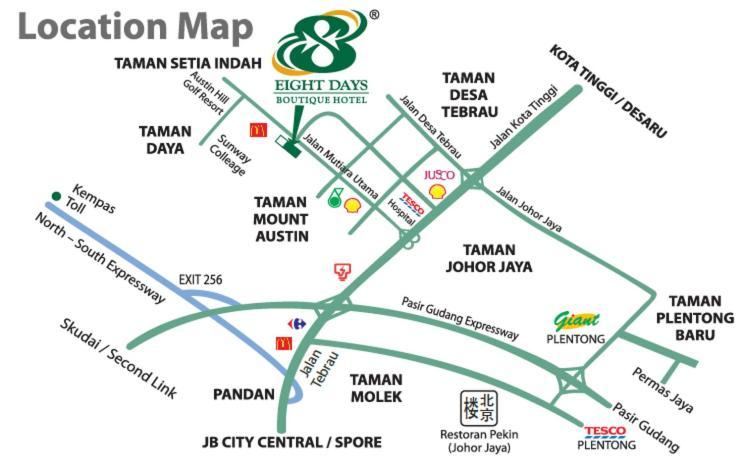 Eight Days Boutique Hotel - Mount Austin Johor Bahru Eksteriør bilde